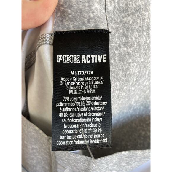 Victoria’s Secret Pink Active Heather Gray Compression Leggings Womens Size M - Picture 6 of 7